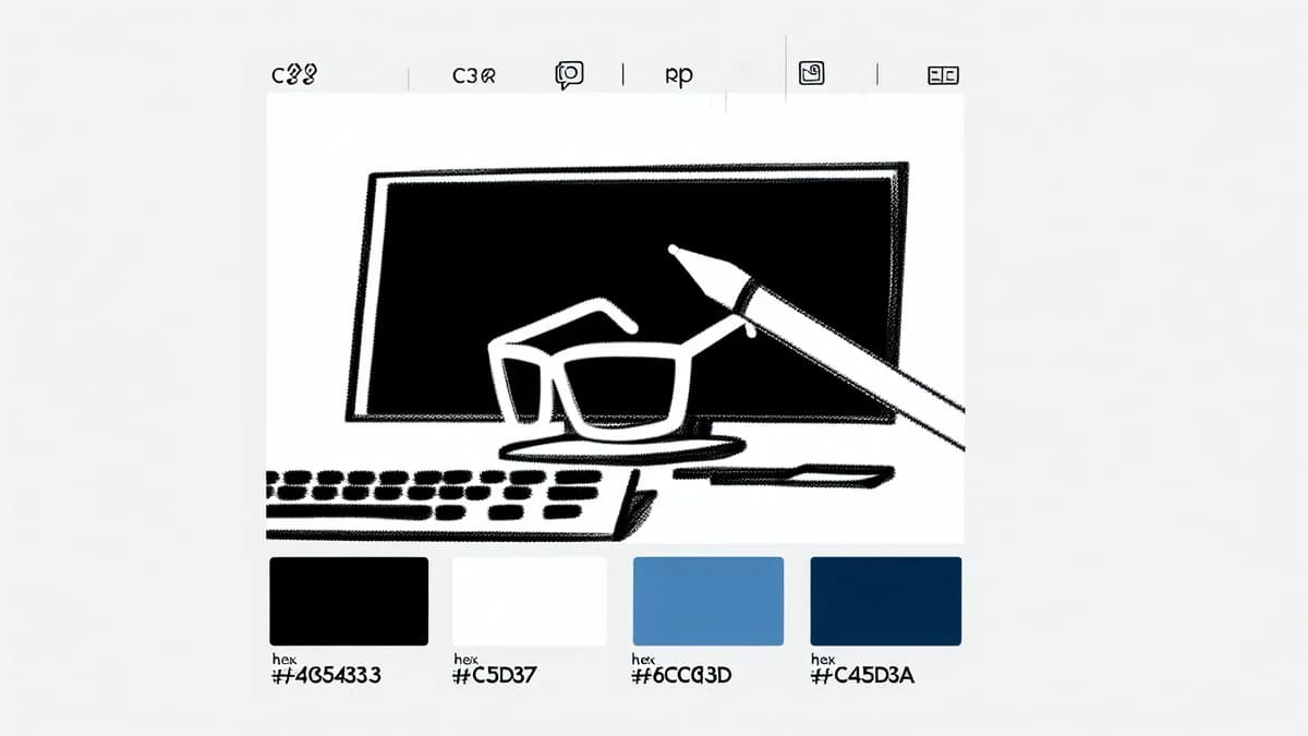 Blaulichtfilter Brille: Brille vor einem Computerbildschirm mit blauem Licht
