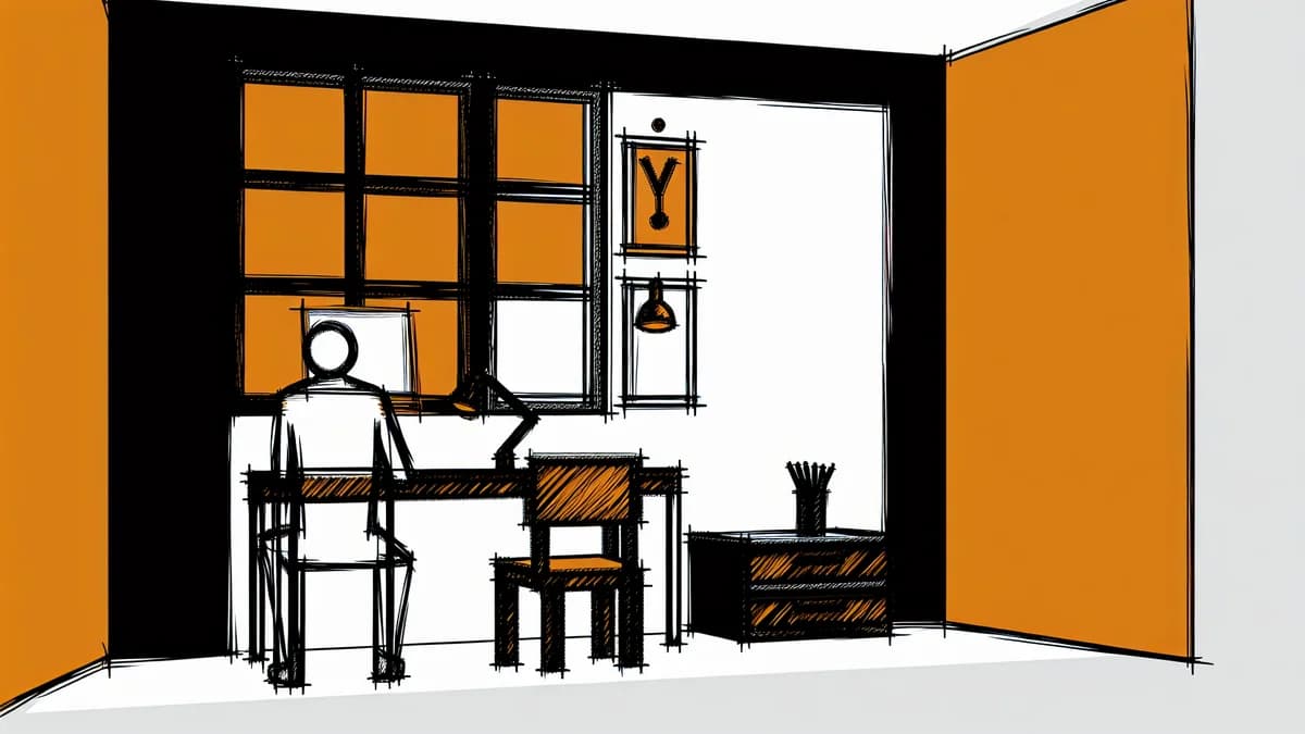 Schreibtisch Fenster oder Wand: Arbeitsplatz mit seitlichem Fenster für optimales Licht