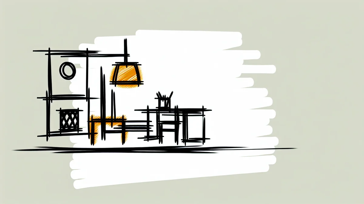 Fokus im Homeoffice - konzentrierter Arbeitsplatz mit minimalistischem Setup