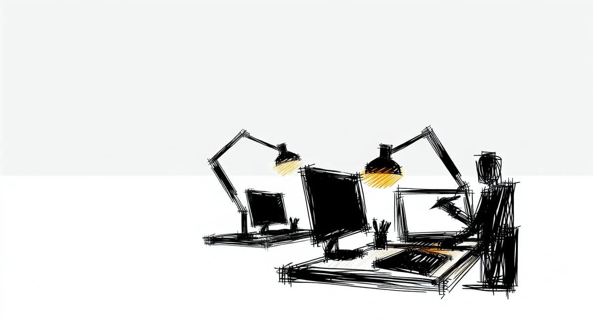 Konzentration im Homeoffice steigern - Gehirn und Fokus-Symbole