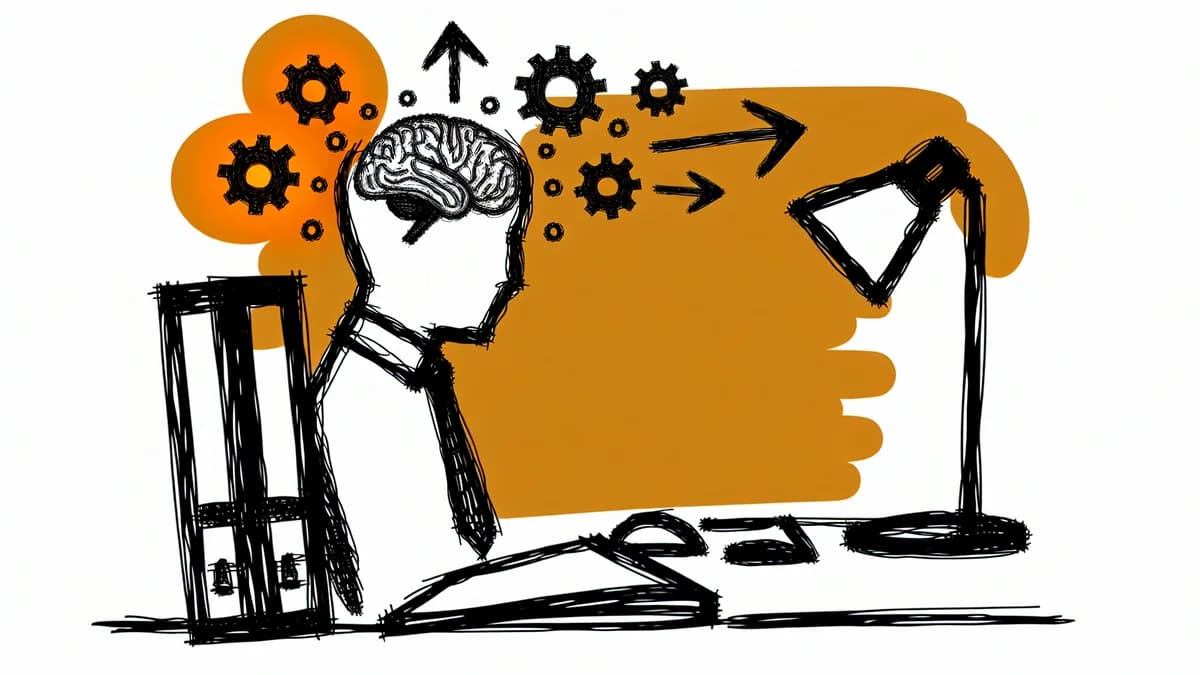 Mentale Überforderung im Homeoffice - erschöpfte Person am Schreibtisch mit Laptop