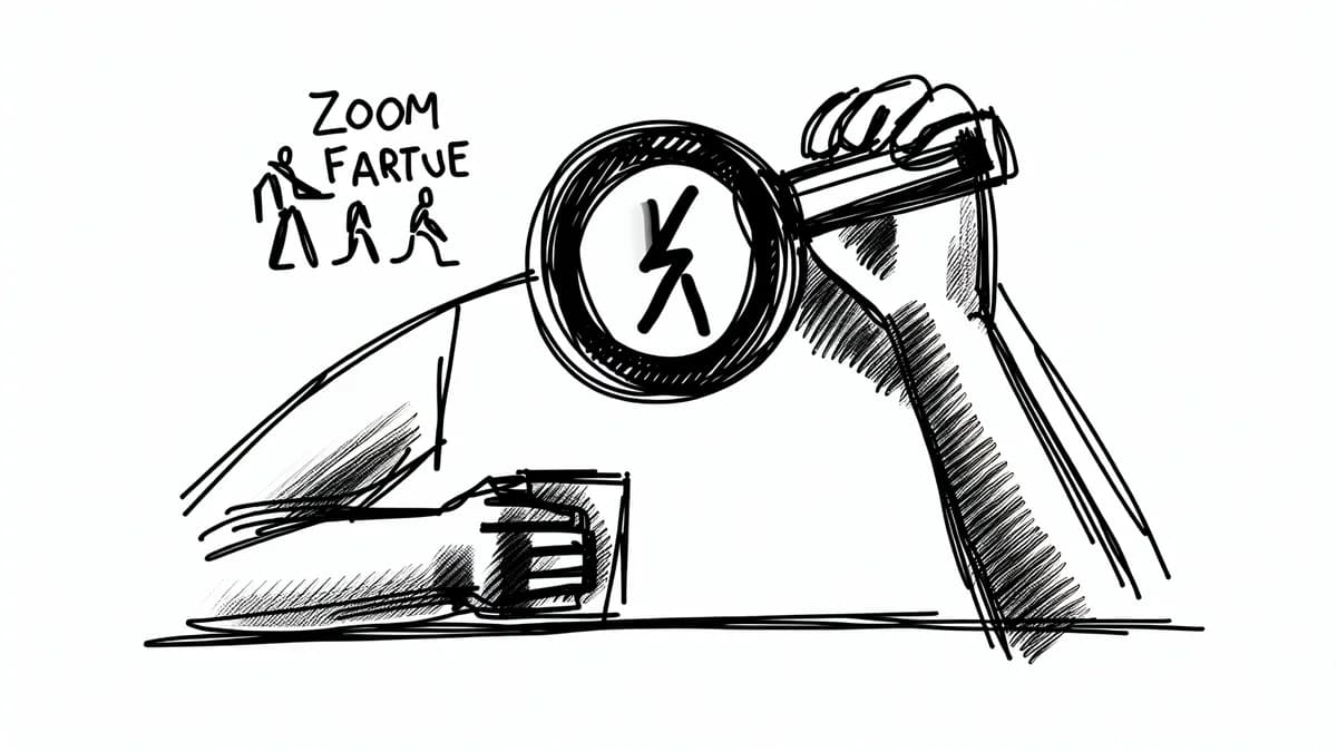 Zoom Fatigue: Erschöpfte Person vor dem Laptop nach zu vielen Videocalls